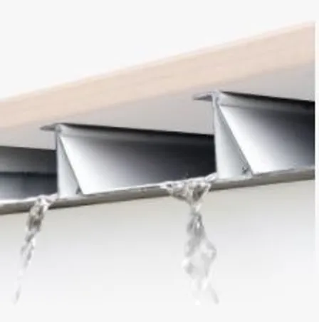 Dry joist protection detail on a CAT5 dock frame
