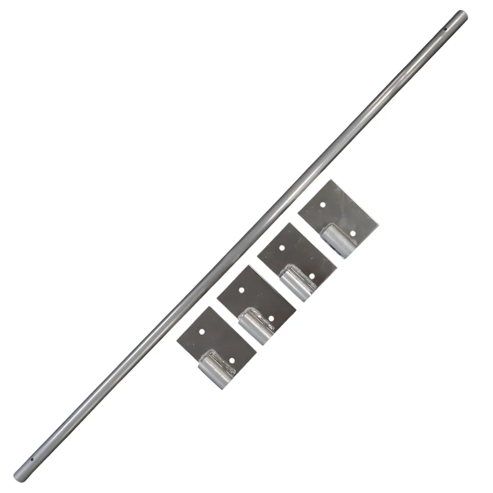 Patriot Docks dock hinge kit, the aluminum hinge pipe with its four bracket plates