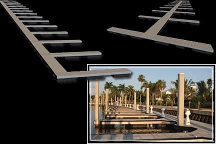 Commercial multi-slip dock layout diagram